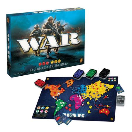 Kit Com 3 Jogos War Cards O Jogo Da Estrategia Grow - Papellotti