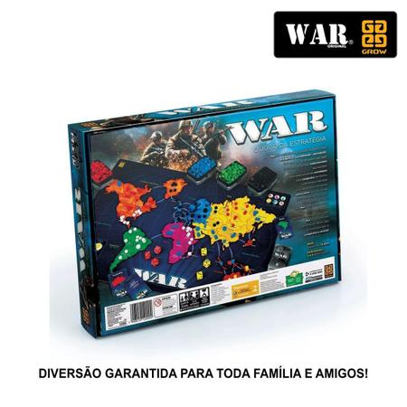 BRINQUEDO, um (1) jogo WAR, marca GROW, não possui as r
