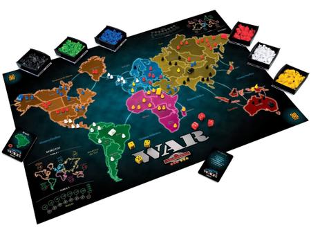 Jogo De Tabuleiro Estrategia War Edicao Especial Com Dados