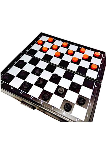 Jogo De Xadrez Magnético Dobrável Tabuleiro Portátil 25x25cm - R$ 59,89