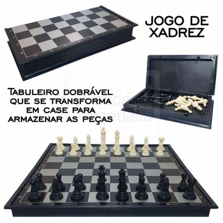 Jogo De Xadrez, Imantado Estojo Magnético Rapido