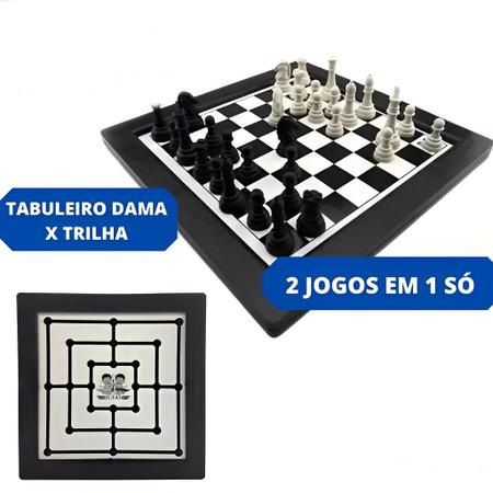 Jogo de Tabuleiro - 2 em 1 - Dama e Trilha - P.A Brinquedos - Jogo de  Dominó, Dama e Xadrez - Magazine Luiza