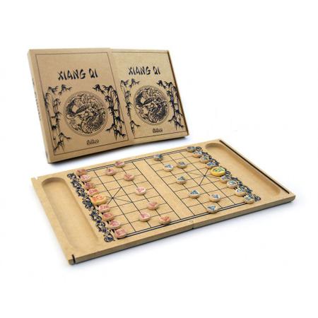 Xadrez chinês portátil (xiangqi) jogo de tabuleiro de viagem