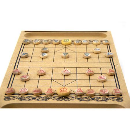 Jogo de xadrez chinês portátil jogo de tabuleiro família xiangqi