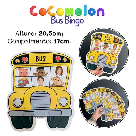 Jogo de Bingo Infantil - Bus Bingo - Cocomelon - Nig