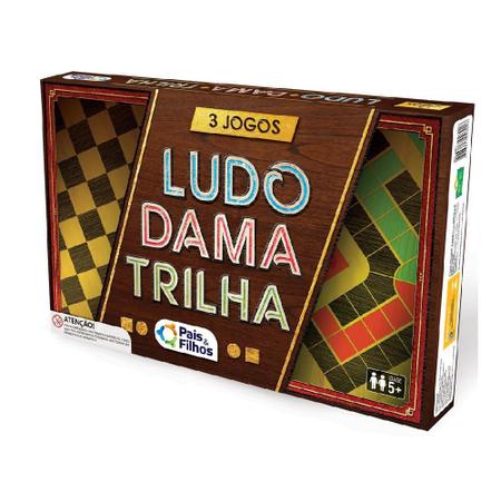 Comprar Jogos 3 em 1 Pais e Filhos Ludo, Dama e Trilha - Papelaria