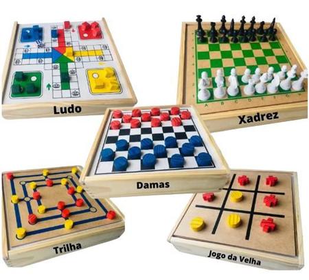 Jogo da Velha Tabuleiro em Madeira Brinquedo Educativo - TRALALA - Jogos de  Tabuleiro - Magazine Luiza