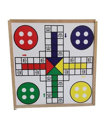 6 EM 1 – JOGO DA VELHA, LUDO, DAMA, XADREZ, DOMINÓ E TRILHA6 EM 1