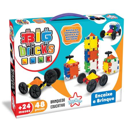 Jogo Para Criança 38 Peças Brinquedo de Montar Big Star, Magalu Empresas