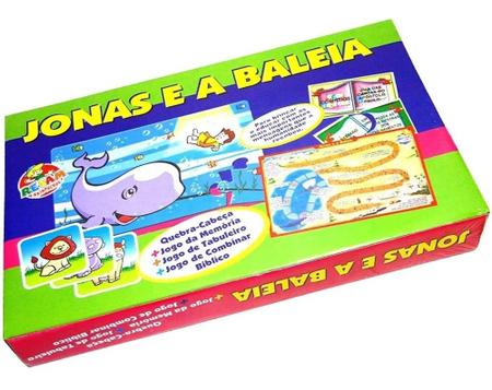 Jogos Bíblicos - Jonas E A Baleia - Infantil - Educativo - RESAM - Jogos  Educativos - Magazine Luiza