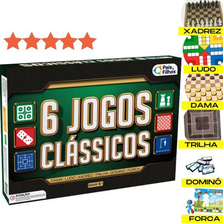 jogo 6 em 1 xadrez/dama/ludo/domino/forca/trilha ref 2759 brinquedo