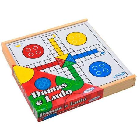 Jogos Classicos Dama E Ludo 7548 - Brincadeira De Criança - Doremi  Brinquedos