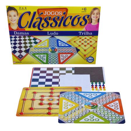 Jogo de Tabuleiro Dama e Trilha - Usado, Item Infantil Usado 80305769