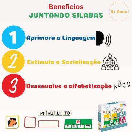 Jogos Alfabetização Palavras em Sílabas