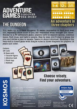 Imagem de Jogos de Aventura: The Dungeon - Um Jogo Kosmos da Thames &amp Kosmos  Experiência colaborativa e reproduzível de jogos de contar histórias para jogadores de 2 a 4 anos