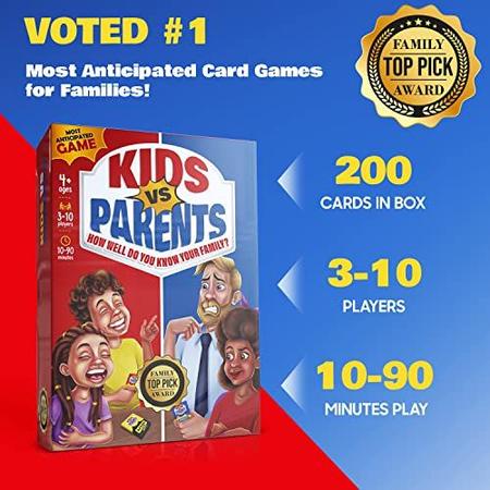 Jogos de Cartas familiares para crianças 4-8-12 Jogos divertidos em família  para noite de jogos em família Jogos familiares para crianças e adultos  Melhor para noite de festa com crianças de 4