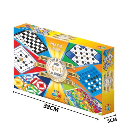 Kit 3 em 1 Damas Ludo e Trilha Jogos Classicos de Tabuleiro - Pais e filhos  - Jogo de Dominó, Dama e Xadrez - Magazine Luiza