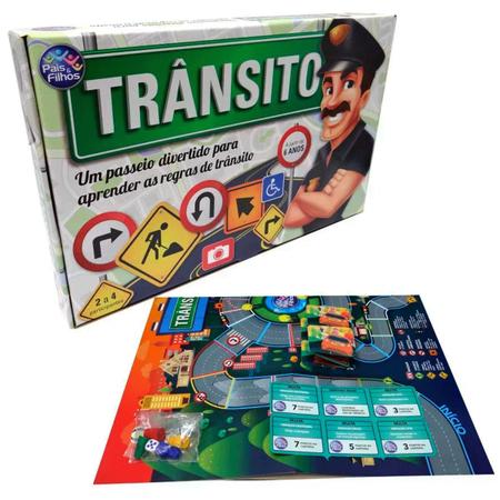 Jogos De Tabuleiro Mesa Trânsito Brinquedo Infantil Pais e Filhos