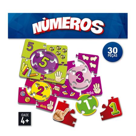 Kit de Jogos para Alfabetização Numeros Cores Palavras - Pais e