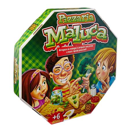 Jogo Pizzaria Maluca Crianças Tabuleiro Criativo Infantil