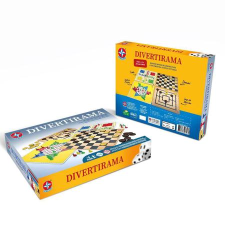 Jogos Retro Tabuleiro Estrela Divertirama Dama Ludo Xadrez - Jogos -  Magazine Luiza