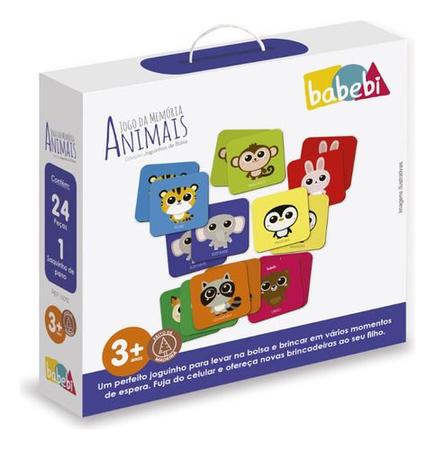 Joguinhos de Bolsa Jogo da Memoria Animais Babebi Brinquedo Infantil  Recreativo - Jogos de Memória e Conhecimento - Magazine Luiza