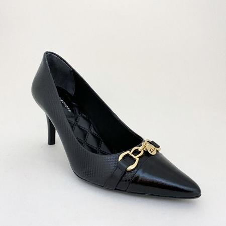 Jorge Bischoff Scarpin. J14904009 Det.Metal Preto Scarpin