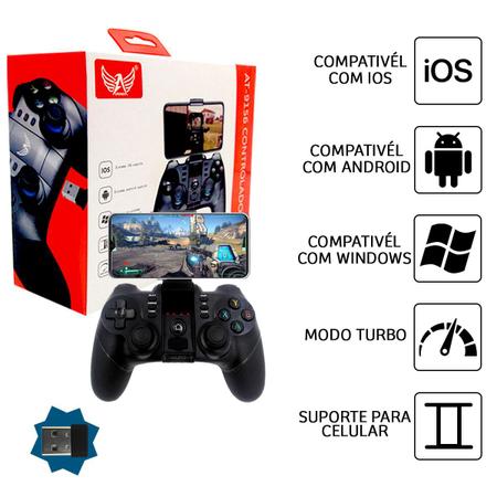 Controle Joystick Bluetooth Sem Fio Para Jogos Android Ios - Altomex -  Outros Celulares - Magazine Luiza