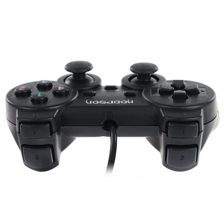 Imagem de Joystick usb pc dual shock hoopson vg-018 preto 