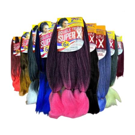 Imagem de Jumbo Super X 400g Cabelo Sintético Jumbão Tranças Boxbraids