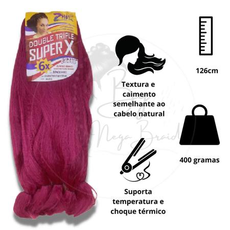 cabelo Jumbo Super X (400g) - Jumbão Tranças Box Braids,twist T4/27