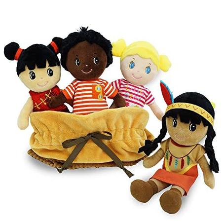 June Garden Soft Baby Doll Set Diversidade Multicultural 8.5