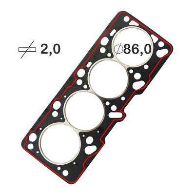 Junta Cabeçote Baspack Ford Focus Mondeo Zetec 2.0 16V - BASTOS JUNTAS Imagem de Junta Cabeçote Baspack Ford Focus Mondeo Zetec 2.0 16V