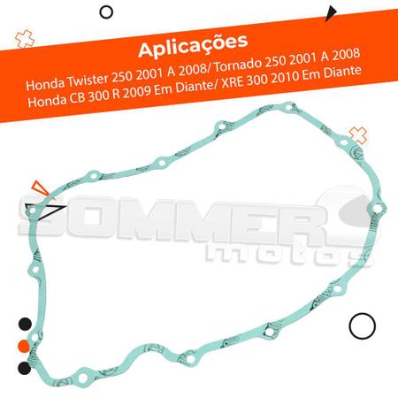 Imagem de Junta Da Tampa Lateral Direita-Embreagem  Honda CB 300/ XRE 300 Vedamotors