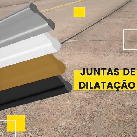 Imagem de Junta Dilatação Pvc 17 X 3 Mm X 2 Metros Varias Cores Kit 60