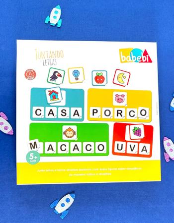 Imagem de Juntando Letras Babebi Brinquedo Infantil Educativo Pedagogico