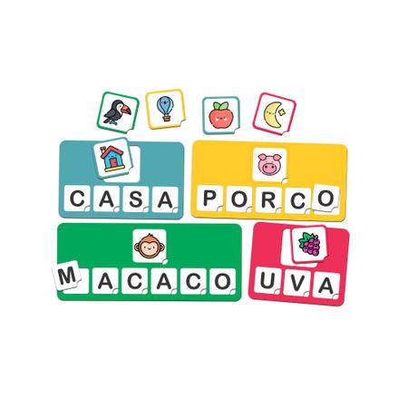 Imagem de Juntando Letras - Brinquedo Educativo e Pedagógico - BABEBI