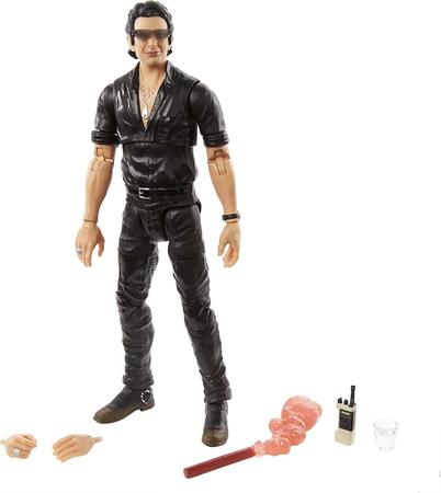 Imagem de Jurassic World Amber Collection Dr. Ian Malcolm 6-in Action Figure, Swappable Hands, Movie-Inspired Radio, Flare &amp Water Cup Accessories, Collectible Gift for 8 Years Old &amp Up