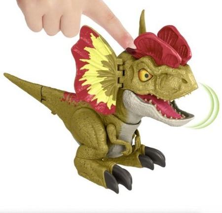 Imagem de Jurassic World Dilofossauro Morde Ruge E Anda Mattel C/nf