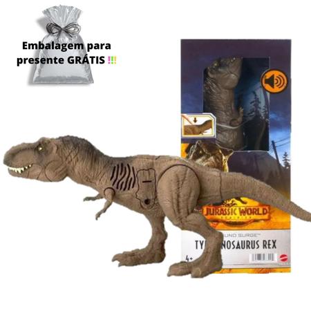 Jurassic World Dinossauro com Movimento T-Rex 30 Cm - Mattel - Loja ToyMania