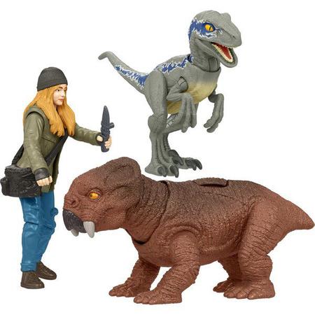 Imagem de Jurassic World Dominion Maisie & Velociraptor Beta Mattel