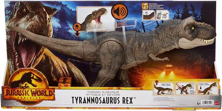 Jurassic World Dinossauro T-Rex Ataca e Devora - Autobrinca Online