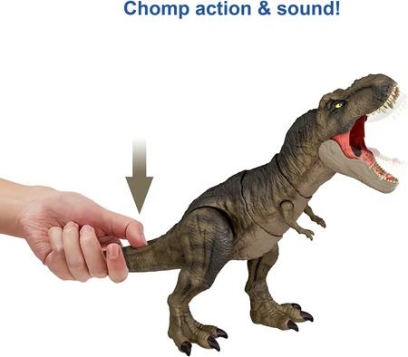 Comprar Jurassic World dinossauro T-Rex ataca e devora de Mattel