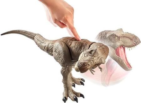 Jurassic World Tiranossauro Rex 56cm Morde Ataca Mattel