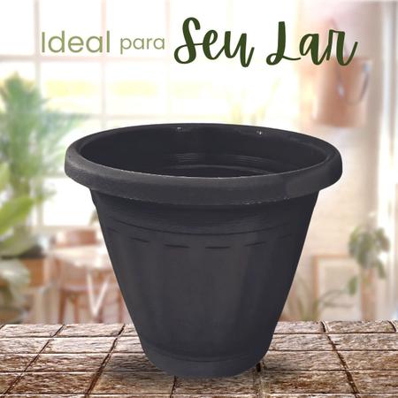 Imagem de k10 Vaso para plantas pequeno Resistente Plastico Horta Hortaliças ervas suculentas plantas flores