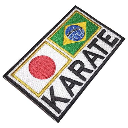 Karatê bandeira Brasil patch bordado passar a ferro costurar - BR44 -  Bordado Termocolante - Magazine Luiza