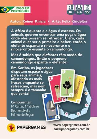 Quem foi? Jogo de cartas Pocket PaperGames