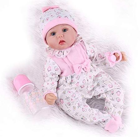 Kaydora Reborn Baby Doll Girl 16 polegadas Soft Weighted Body
