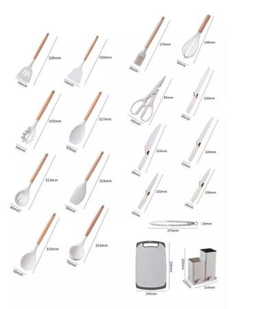 Imagem de Ke home - kit de utensilios california - KEHOME