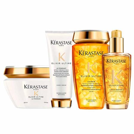 Imagem de Kérastase Elixir Ultime Kit  Shampoo + Condicionador + Máscara + Óleo